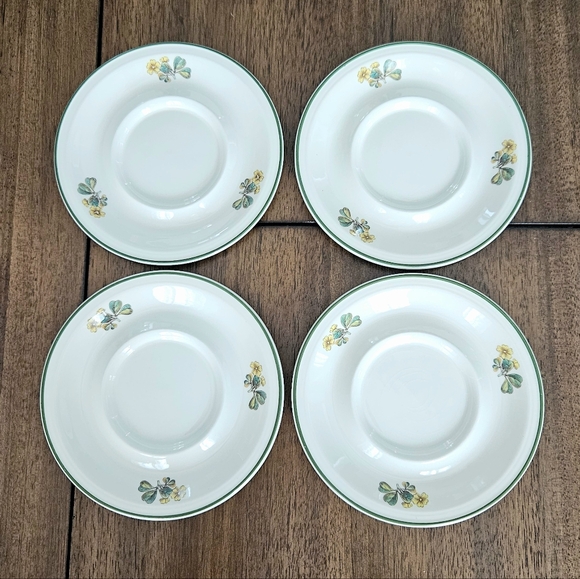 Wedgwood Other - Vintage Wedgwood Enoch Florabunda Botanical/Floral Saucer Plates